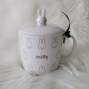 NEW Large Miffy Mug with Lid Topper